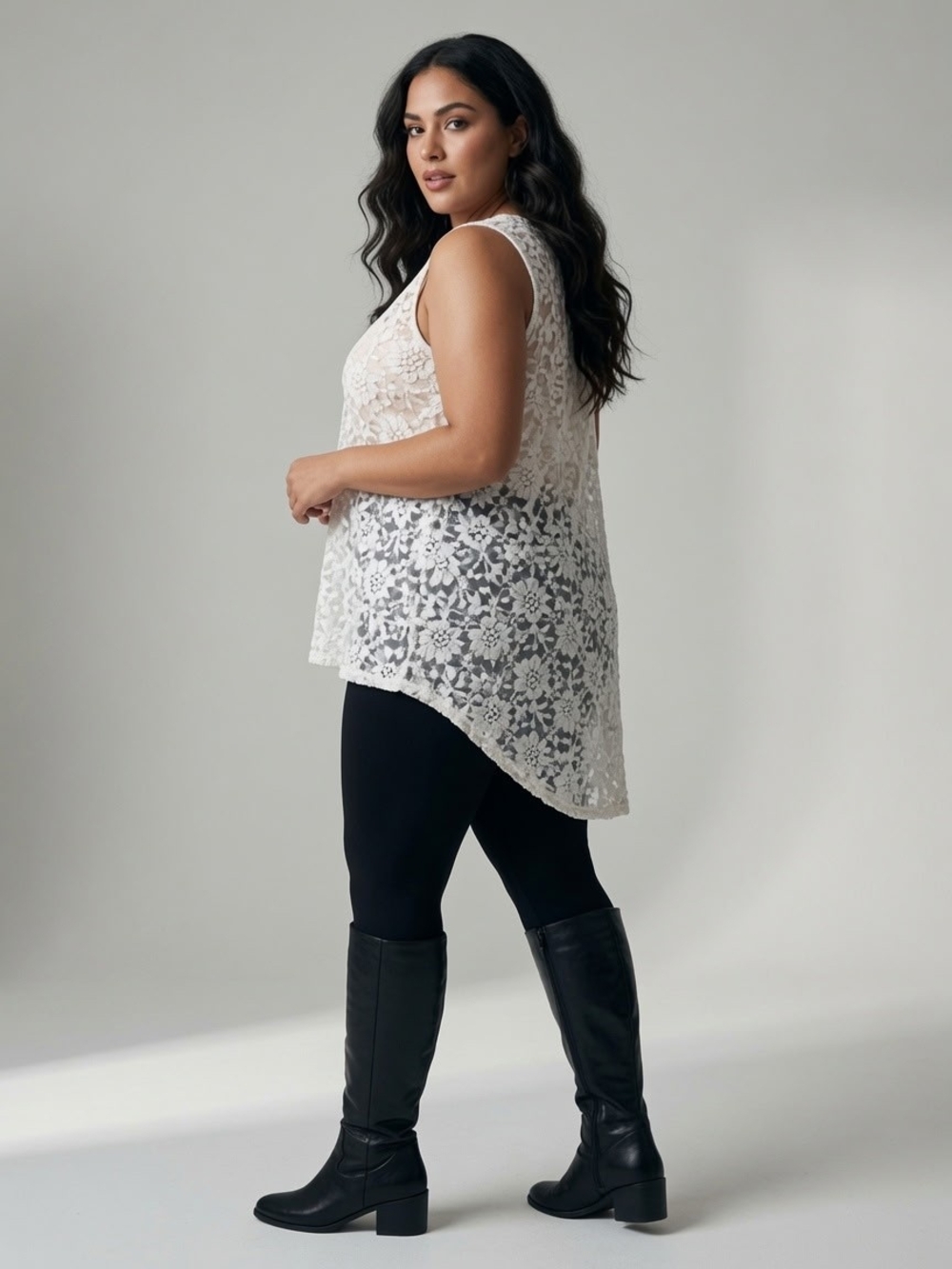 Shyanne Cream Lace Top - XL